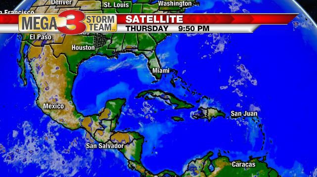 Gulf of Mexico/Caribbean Satellite View